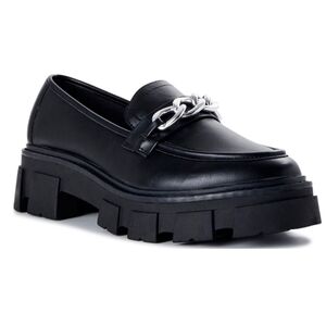 No Boundaries Women's Lug Bottom Loafers Various Sizes. Black NWT